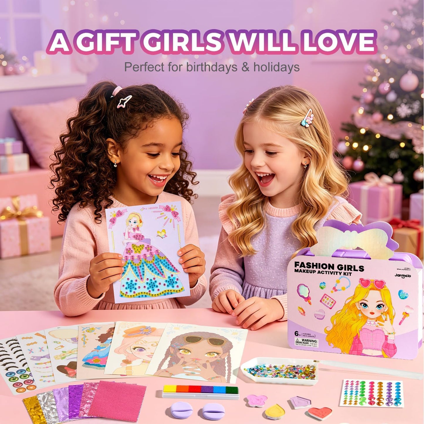 4-in-1 Makeup and Craft Book for Girls
