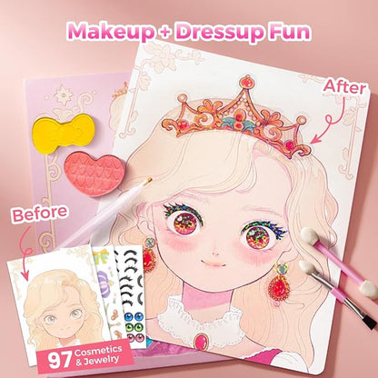 4-in-1 Makeup and Craft Book for Girls