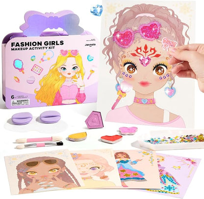4-in-1 Makeup and Craft Book for Girls