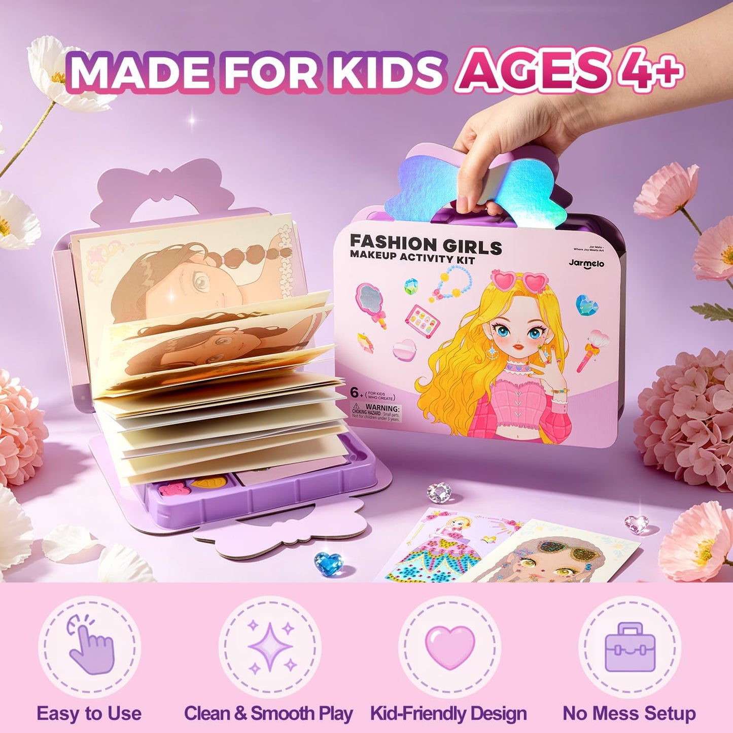 4-in-1 Makeup and Craft Book for Girls