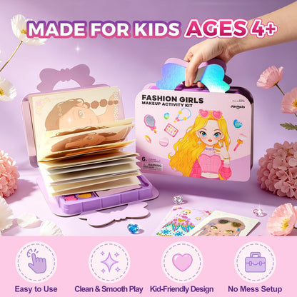 4-in-1 Makeup and Craft Book for Girls