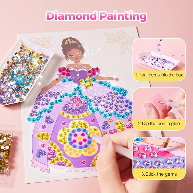 4-in-1 Makeup and Craft Book for Girls