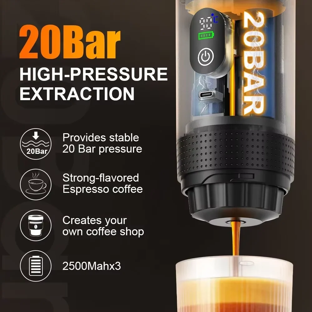 3-in-1 Portable Espresso Maker
